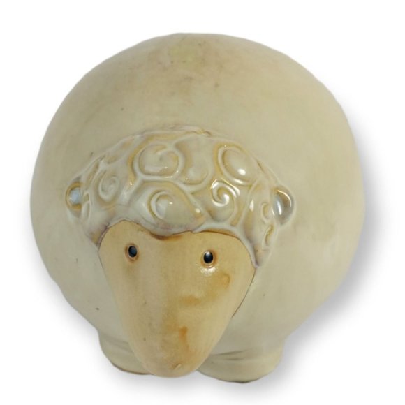 Shudehill Giftware Ceramic Sheep Lamb Decoration 4 inch (Whimsical Farmhouse) - Picture 2 of 7